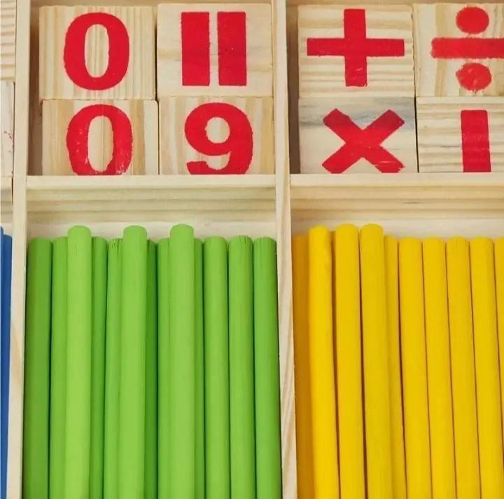 BLOQUES DE CONSTRUCCION DE MADERA PARA APRENDIZAJE MATEMATICO - 2