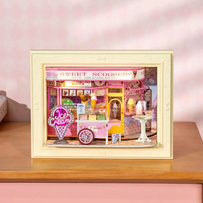 PUZZLE 3D DULCE HELADERIA SWEET SCOOPERY PARA ARMAR - 2