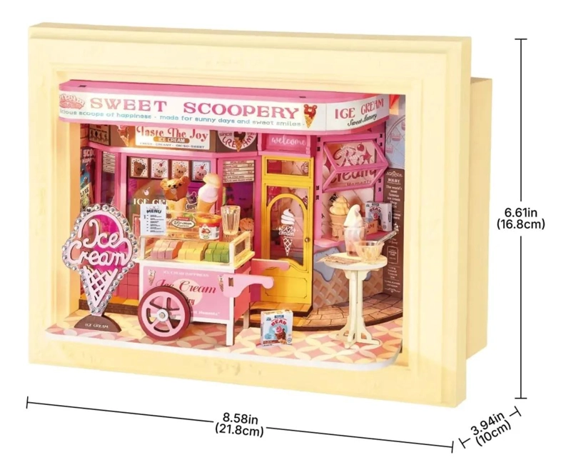 PUZZLE 3D DULCE HELADERIA SWEET SCOOPERY PARA ARMAR - 3