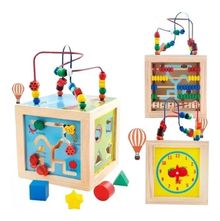 PACK DE 3 JUGUETES DE MADERA PARA DESARROLLO INFANTIL - 4