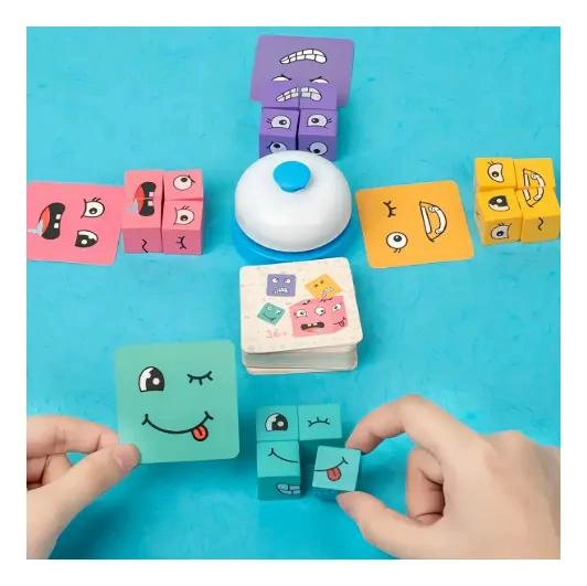 JUEGO DIDACTICO DE ROMPECABEZAS EMOJI CON TIMBRE PARA NIÑOS - 2