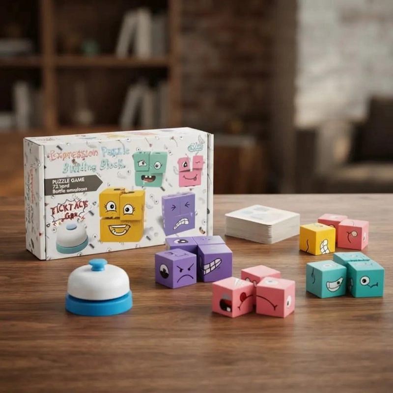 JUEGO DIDACTICO DE ROMPECABEZAS EMOJI CON TIMBRE PARA NIÑOS - 3