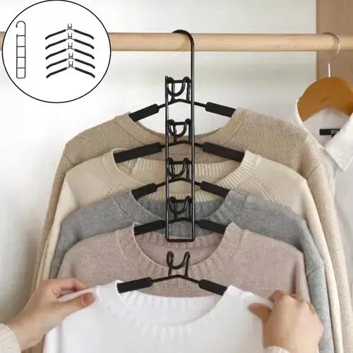 COLGADOR VERTICAL MULTIFUNCIONAL DE 5 NIVELES PARA ROPA - 2