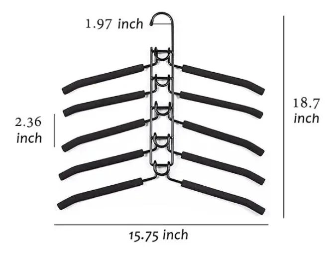 COLGADOR VERTICAL MULTIFUNCIONAL DE 5 NIVELES PARA ROPA - 5