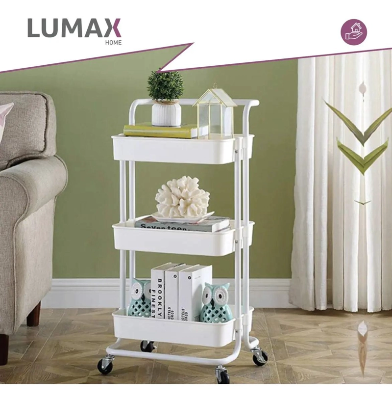 CARRITO ORGANIZADOR MULTIFUNCIONAL DE 3 NIVELES CON RUEDAS - 3