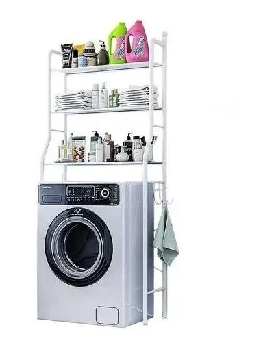 ESTANTE ORGANIZADOR BLANCO DE 3 NIVELES PARA BAÑO Y LAVANDERIA - 1