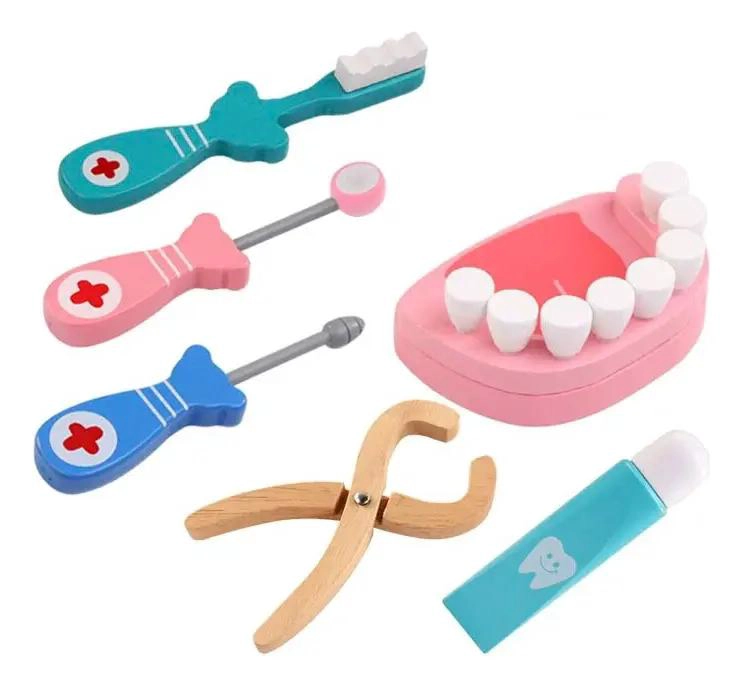 JUEGO DE MADERA MALETA DE DOCTOR CON ACCESORIOS EDUCATIVOS - 8