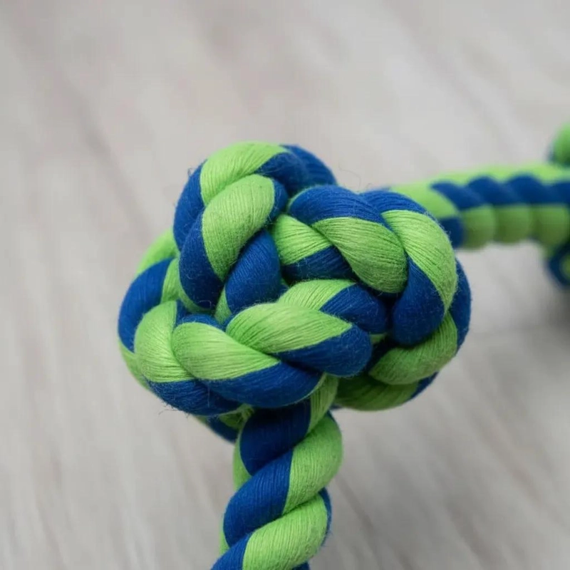 MORDEDOR DE CUERDA TRENZADA PARA PERROS 46CM - 3