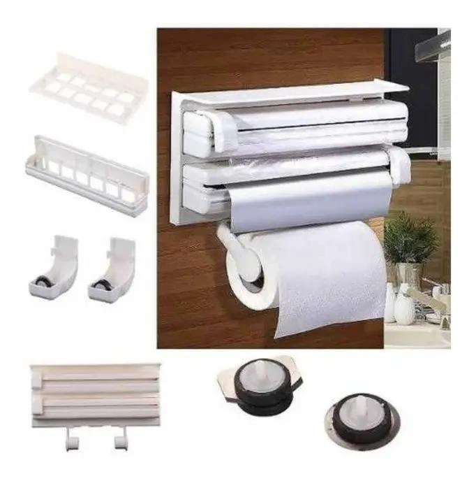 DISPENSADOR TRIPLE DE PAPEL Y SARTE N ANTIADHERENTE 20CM - 2