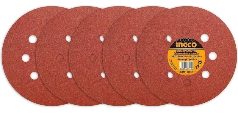 SET DE 50 DISCOS DE LIJA 125MM PARA PULIR CON GRANOS VARIADOS - 2