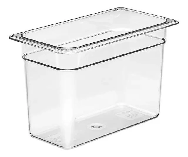CONTENEDOR TRANSPARENTE DE POLICARBONATO GN 1/3 DE 20 CM RESISTENTE Y APILABLE - 1