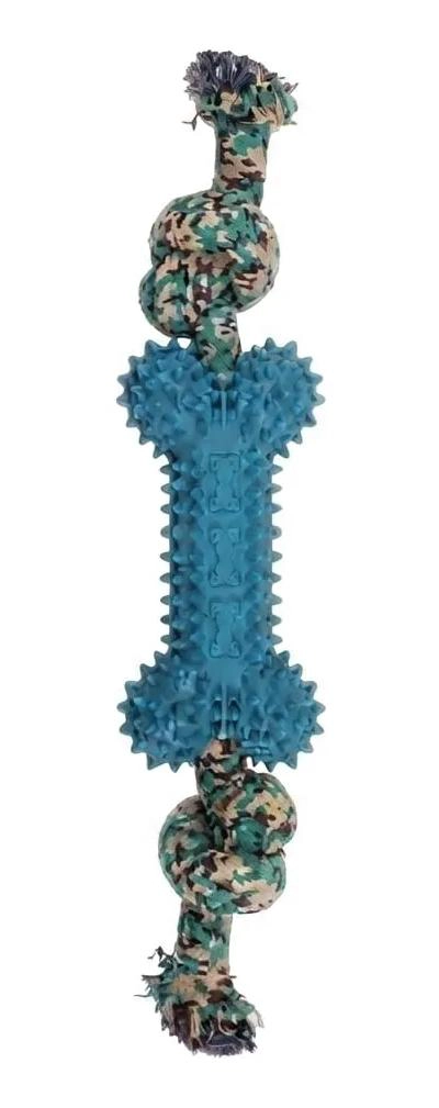 JUGUETE INTERACTIVO DE CUERDA Y HUESO PARA PERROS 28 CM - 4