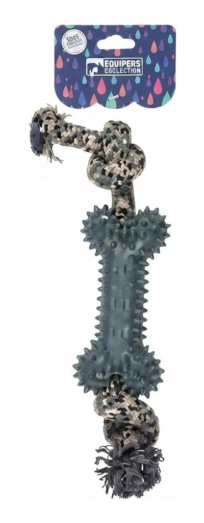 JUGUETE INTERACTIVO DE CUERDA Y HUESO PARA PERROS 28 CM - 5