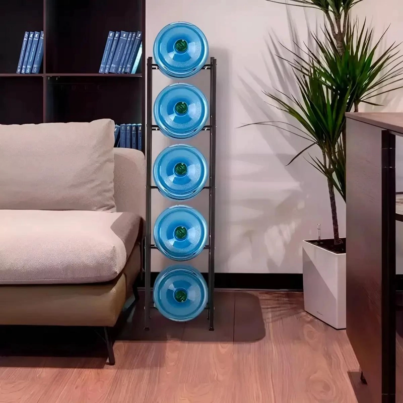 ESTANTE ORGANIZADOR VERTICAL PARA 5 BIDONES DE AGUA DE 20 LITROS - 6