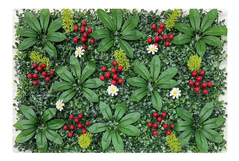 JARDIN VERTICAL ARTIFICIAL DE PLANTAS 60X40 CM PARA DECORACION - 1