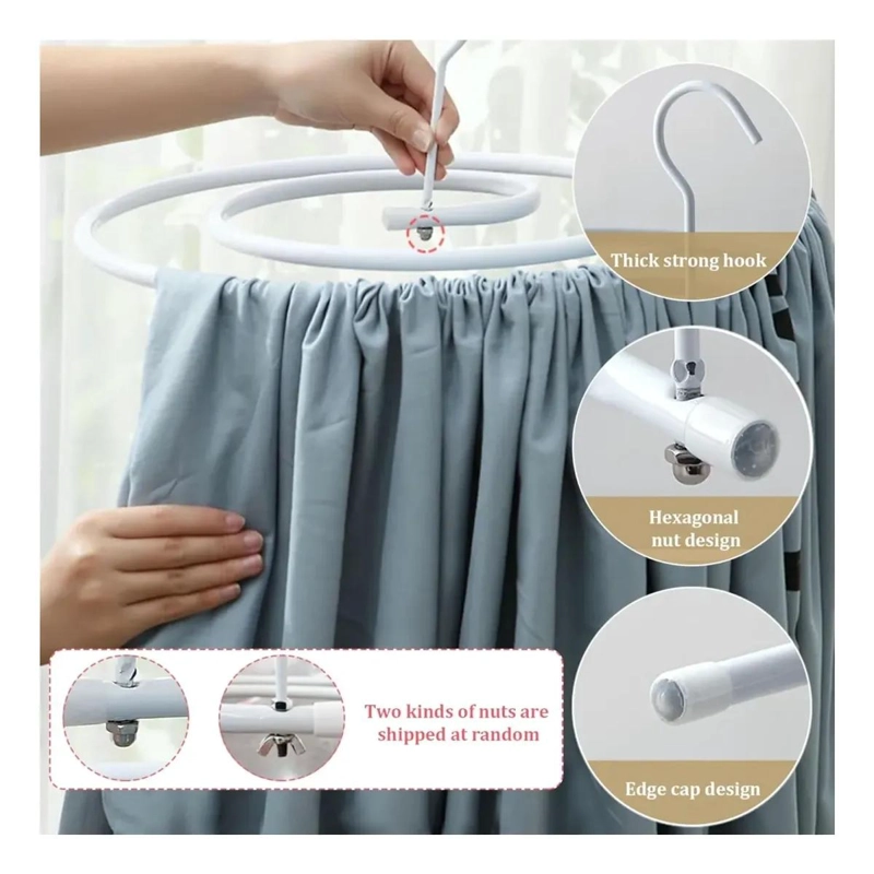 COLGADOR ESPIRAL PARA SECAR SABANAS Y ROPA DE CAMA - 3