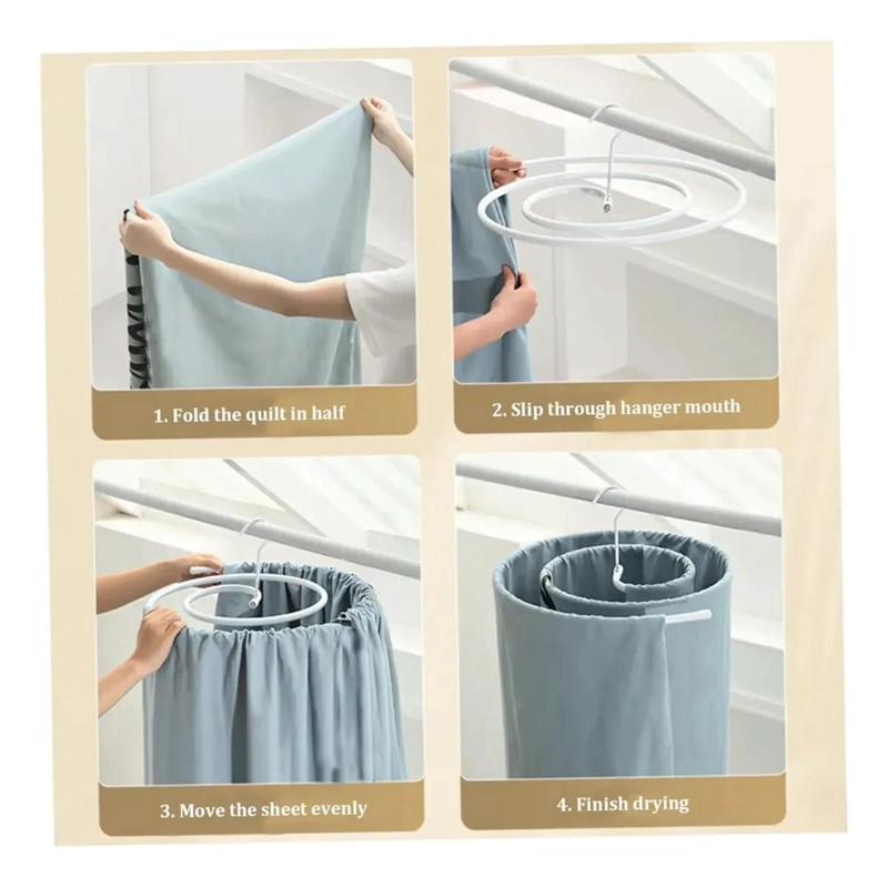 COLGADOR ESPIRAL PARA SECAR SABANAS Y ROPA DE CAMA - 5