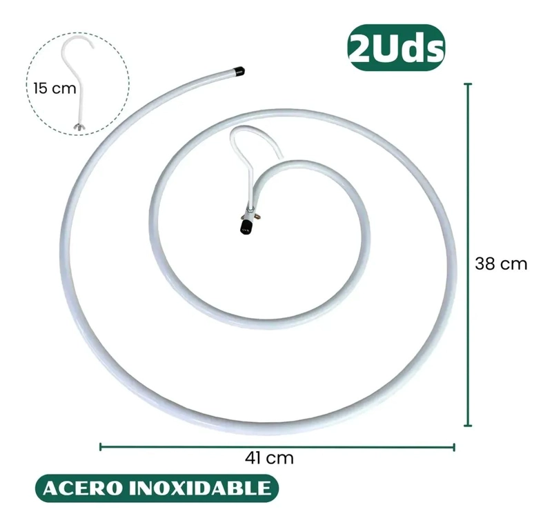 COLGADOR ESPIRAL PARA SECAR SABANAS Y ROPA DE CAMA - 7