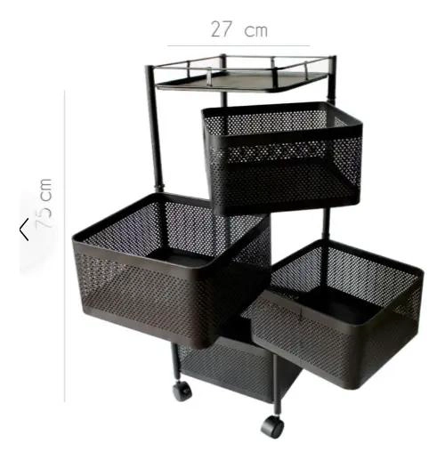 CARRITO ORGANIZADOR GIRATORIO DE COCINA 4 NIVELES - 3