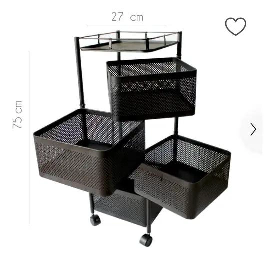 CARRITO ORGANIZADOR GIRATORIO DE COCINA 4 NIVELES - 4