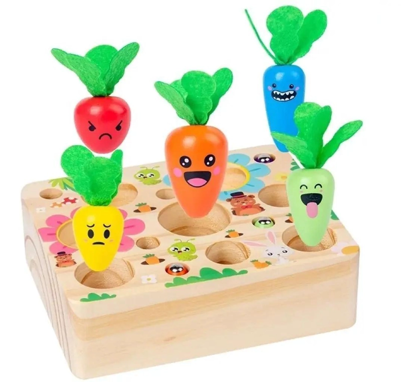 JUGUETE EDUCATIVO DE MADERA PARA COORDINACION OJO-MANO - 1