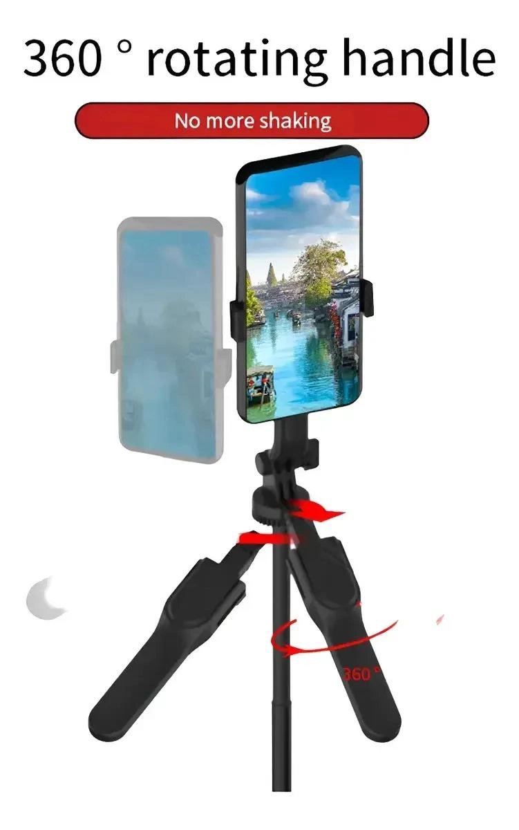 TRIPODE AJUSTABLE PARA SELFIE Y CAMARA DE 1.70 METROS - 6