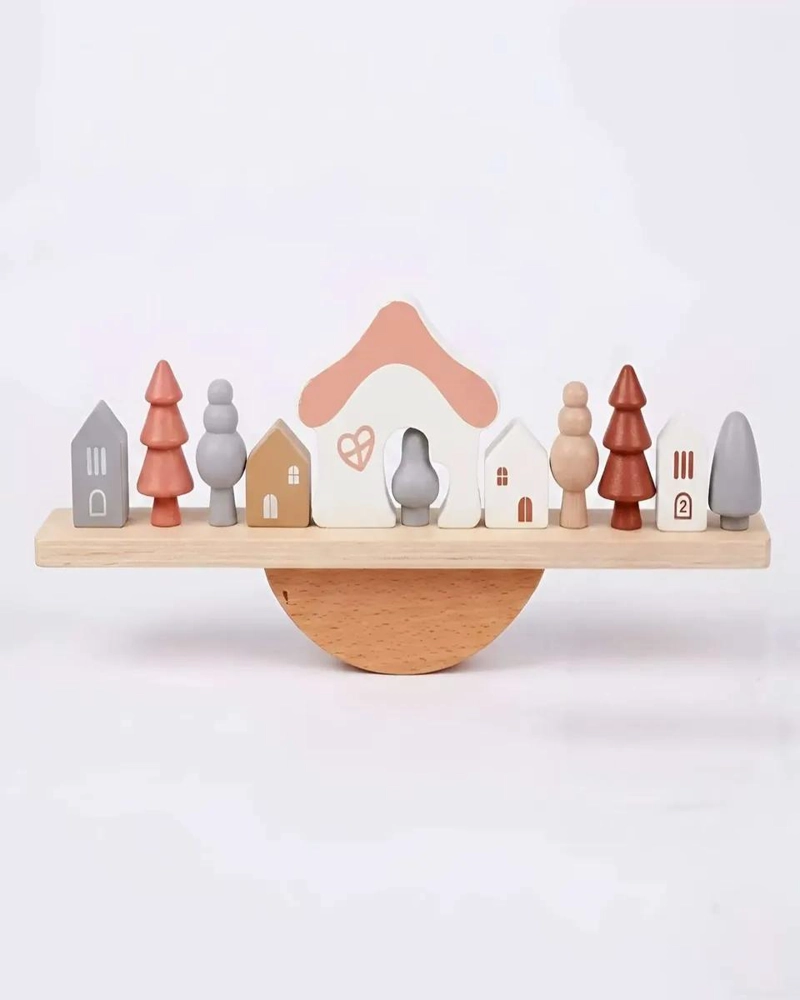JUEGO DE EQUILIBRIO EN MADERA PARA DESAFIOS DE CONSTRUCCION - 6