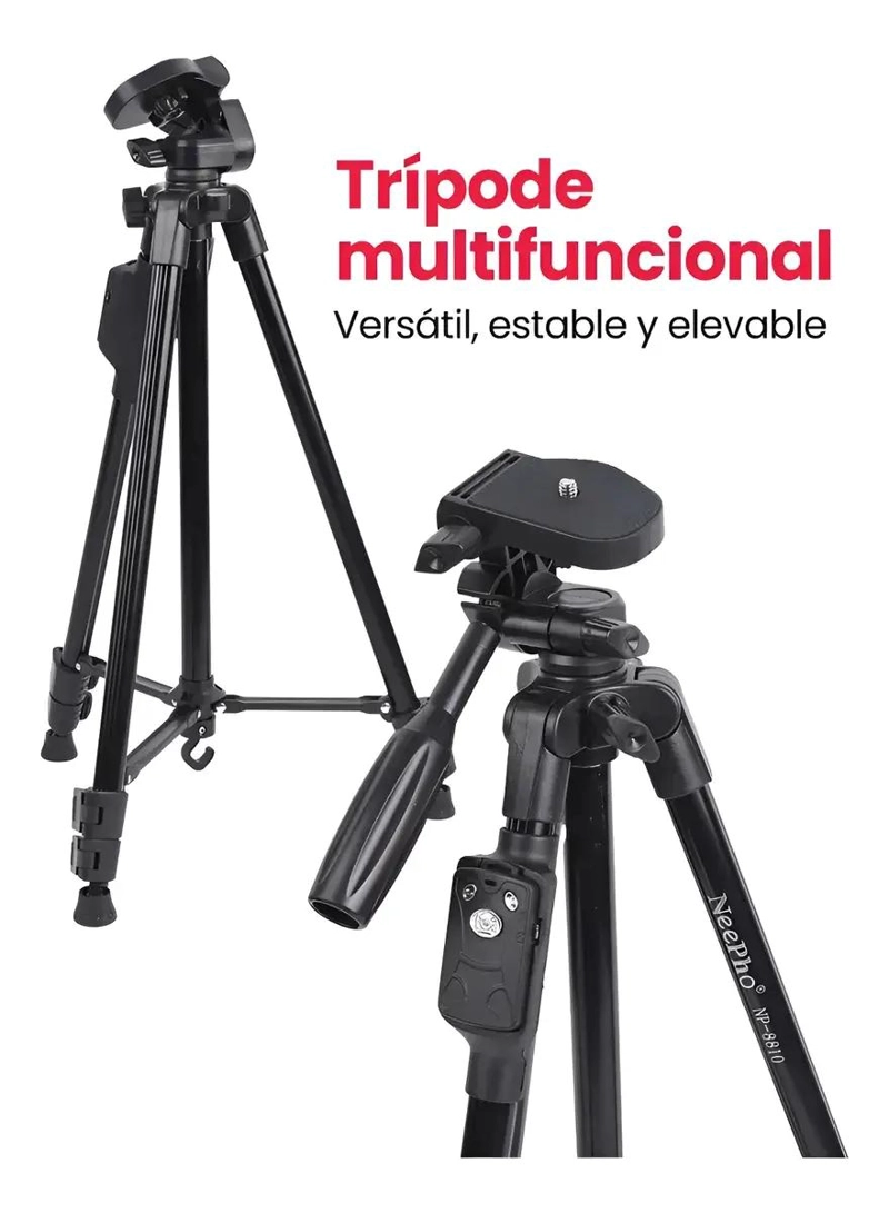 TRIPODE PROFESIONAL PARA CAMARA Y CELULAR CON CONTROL REMOTO - 3