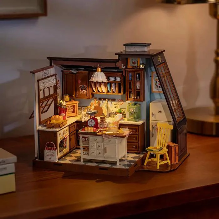 PUZZLE 3D CASA MINIATURA COCINA PAN CREATIVO - 3