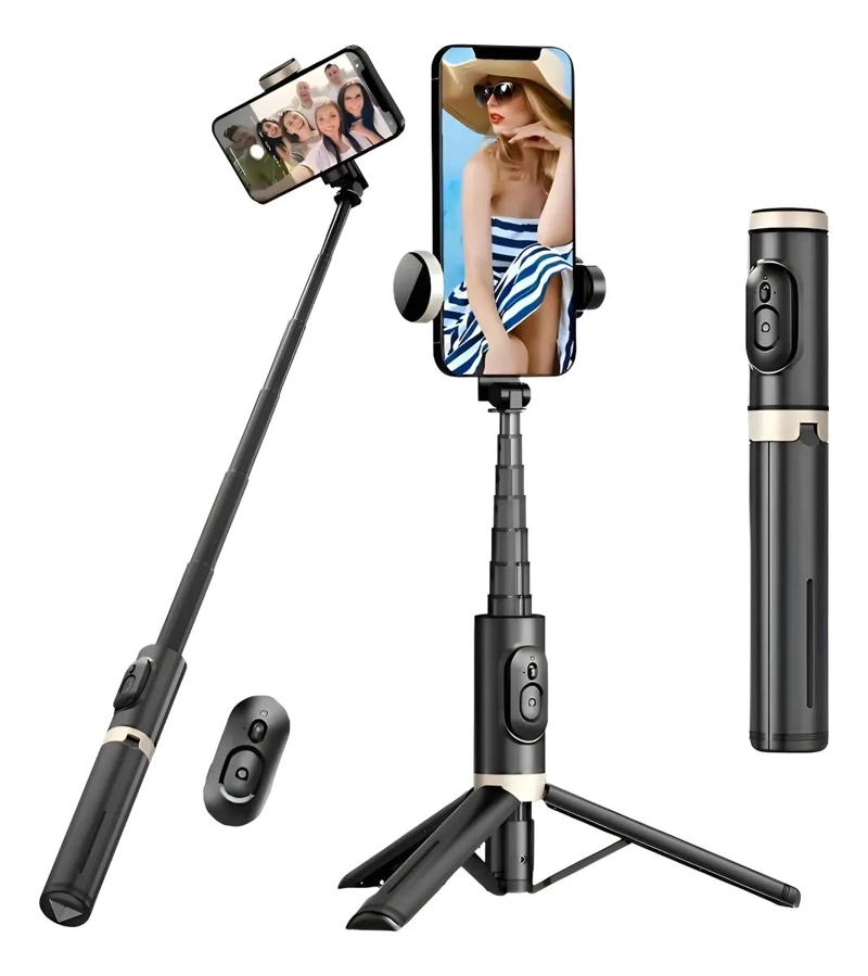 TRIPODE AJUSTABLE PARA SMARTPHONE CON CONTROL REMOTO - 1