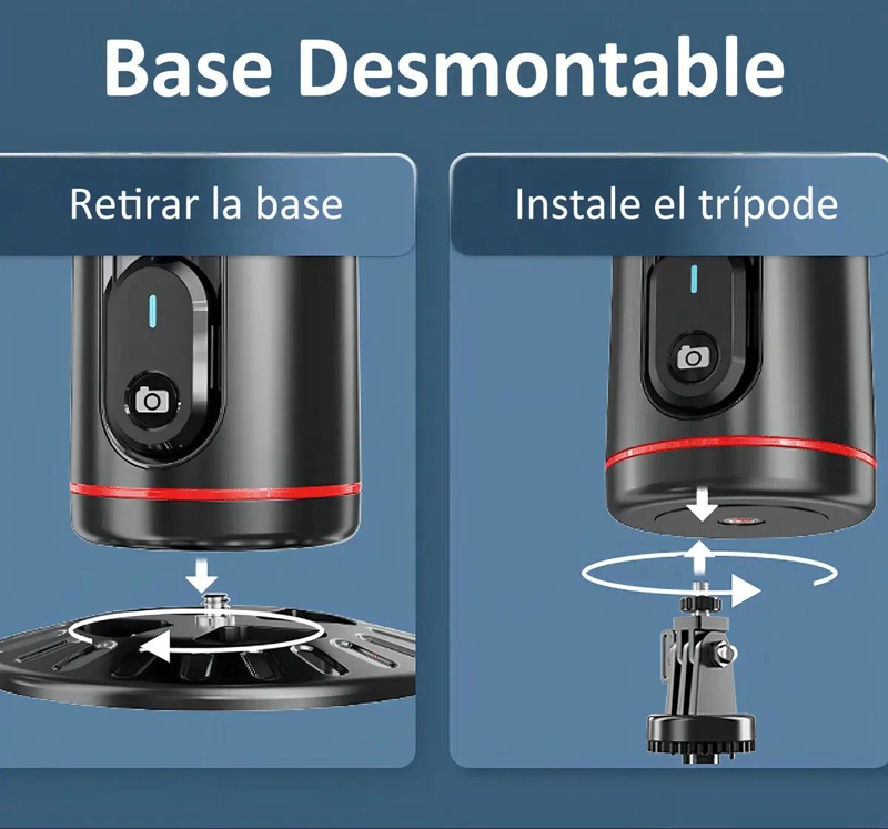ESTABILIZADOR DE CELULAR CON SEGUIMIENTO AUTOMATICO Y LUCES - 7