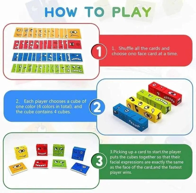 PUZZLE DE MADERA PARA RECONOCIMIENTO DE EMOCIONES - 6