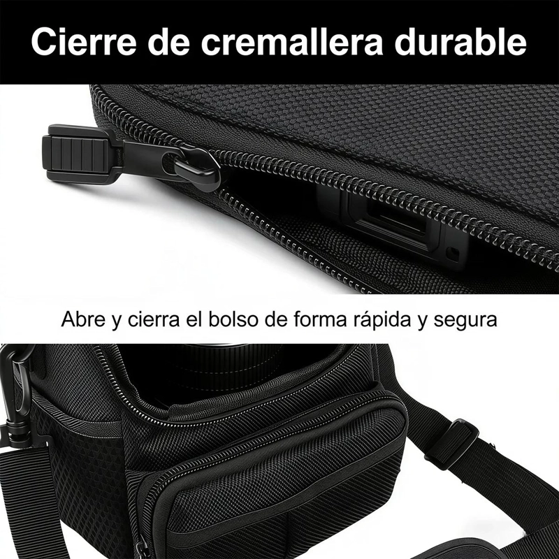 ESTUCHE ACOLCHADO PARA CAMARA FOTOGRAFICA CON COMPARTIMENTOS - 5
