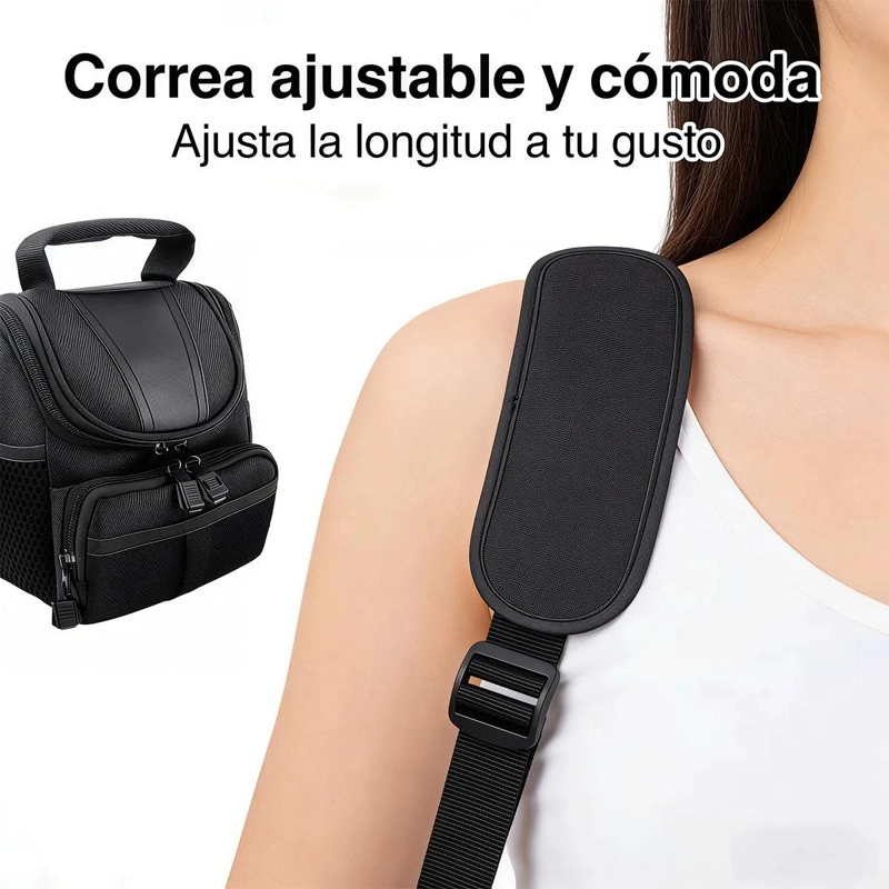 ESTUCHE ACOLCHADO PARA CAMARA FOTOGRAFICA CON COMPARTIMENTOS - 8