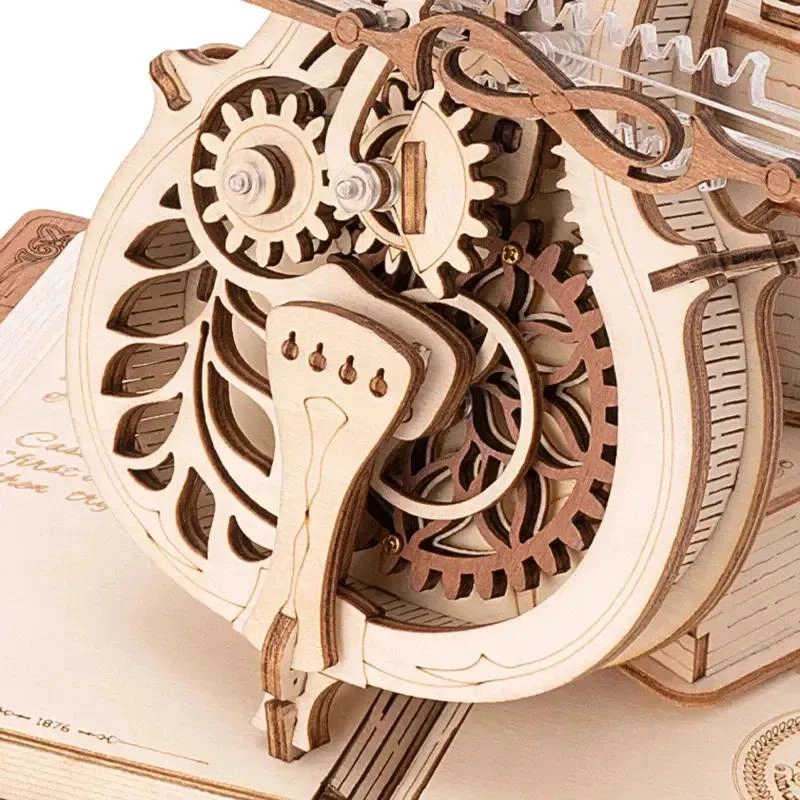 PUZZLE 3D DE MADERA VIOLONCHELO MUSICAL PARA ARMAR - 4