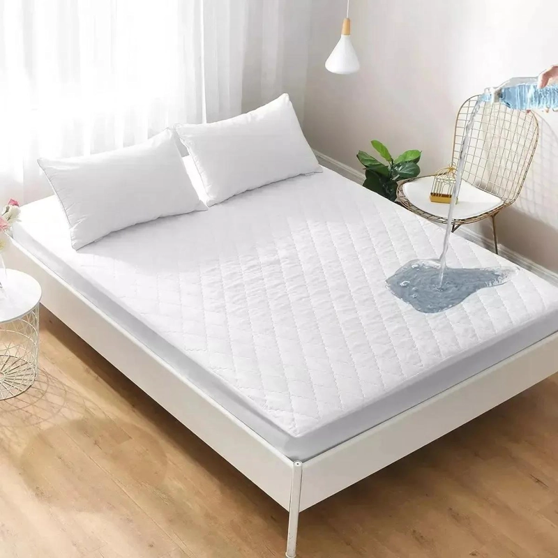 CUBRECOLCHON IMPERMEABLE PARA DOS PLAZAS CON FUNDAS - 5