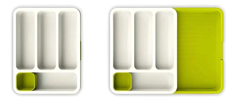 ORGANIZADOR RECTANGULAR EXTENSIBLE PARA CUBIERTOS DE PLASTICO - 2