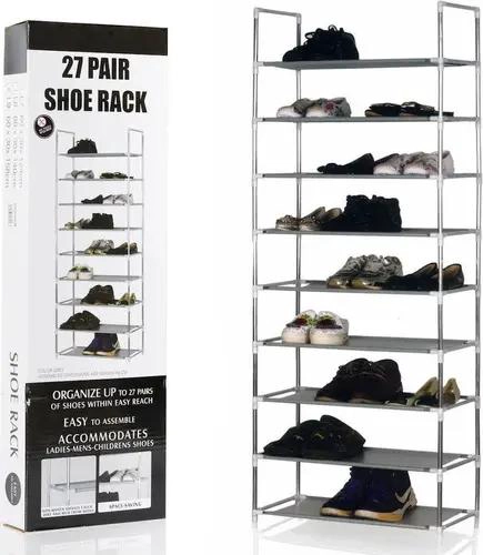 ZAPATERO ORGANIZADOR PARA 27 PARES CON 9 NIVELES EN METAL Y PLASTICO - 1