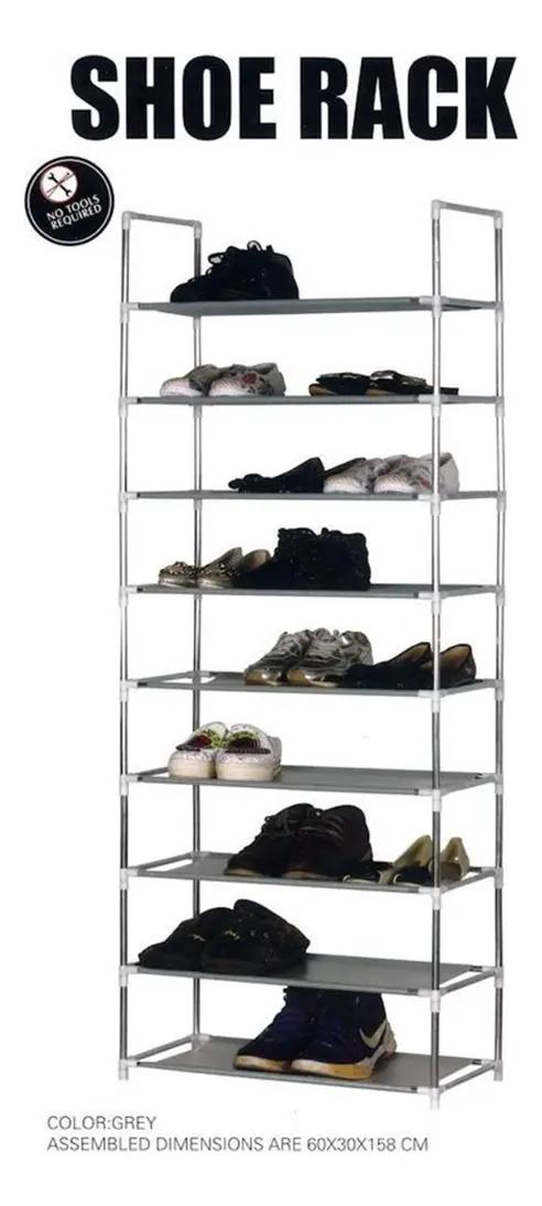ZAPATERO ORGANIZADOR PARA 27 PARES CON 9 NIVELES EN METAL Y PLASTICO - 4