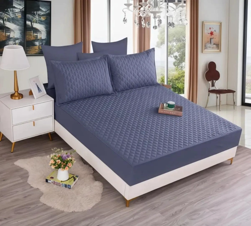 CUBRECOLCHON IMPERMEABLE KING CON FUNDAS DE ALMOHADA - 1