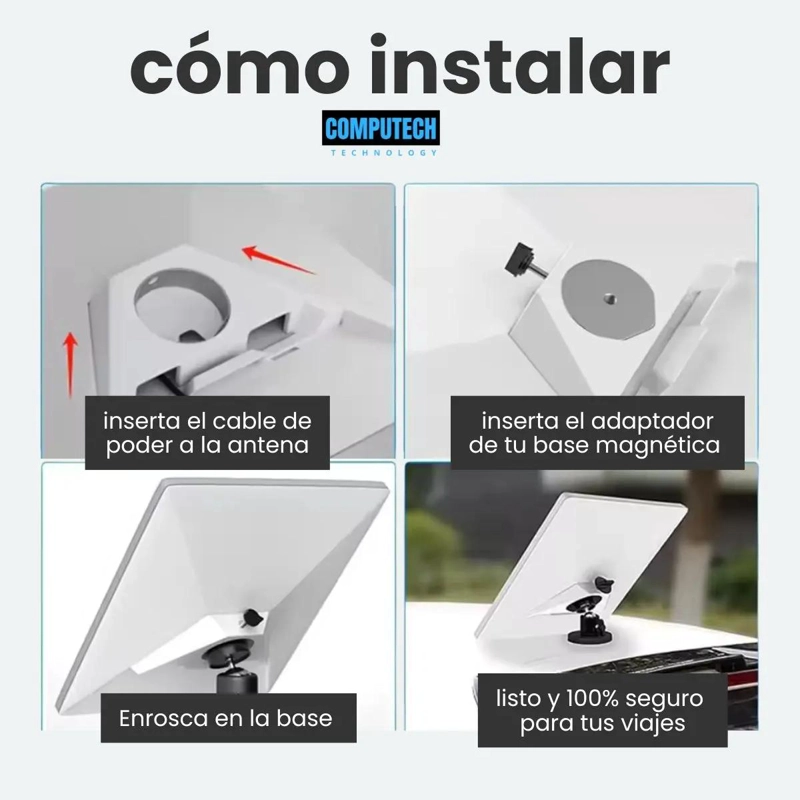 SOPORTE MAGNE TICO 360° PARA ANTENA STARLINK MINI EN COLOR NEGRO - 4
