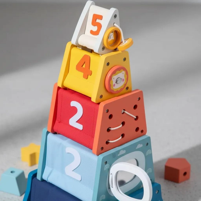 JUGUETE DIDACTICO APILABLE PARA EL DESARROLLO INFANTIL - 5