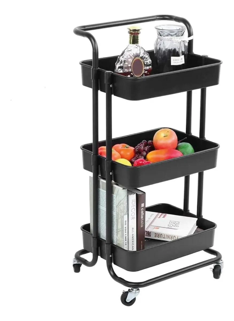 CARRITO ORGANIZADOR MULTIFUNCIONAL DE 3 NIVELES CON RUEDAS - 1