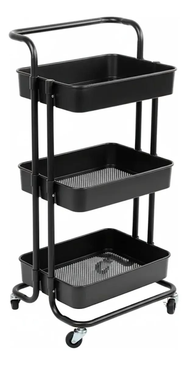 CARRITO ORGANIZADOR MULTIFUNCIONAL DE 3 NIVELES CON RUEDAS - 2