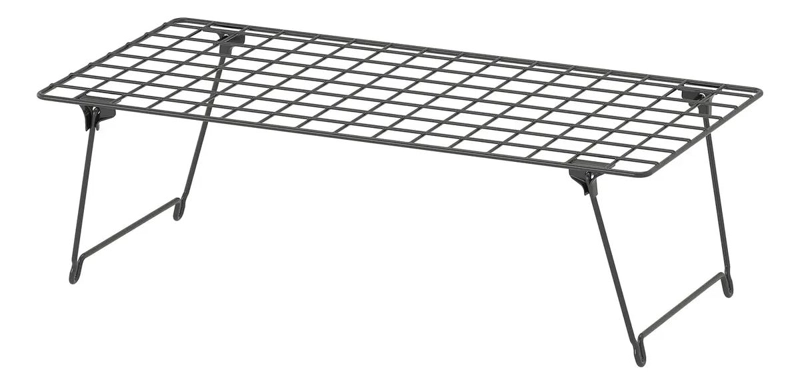 ZAPATERO METALICO PLEGABLE Y APILABLE PARA 3 PARES DE ZAPATOS - 1