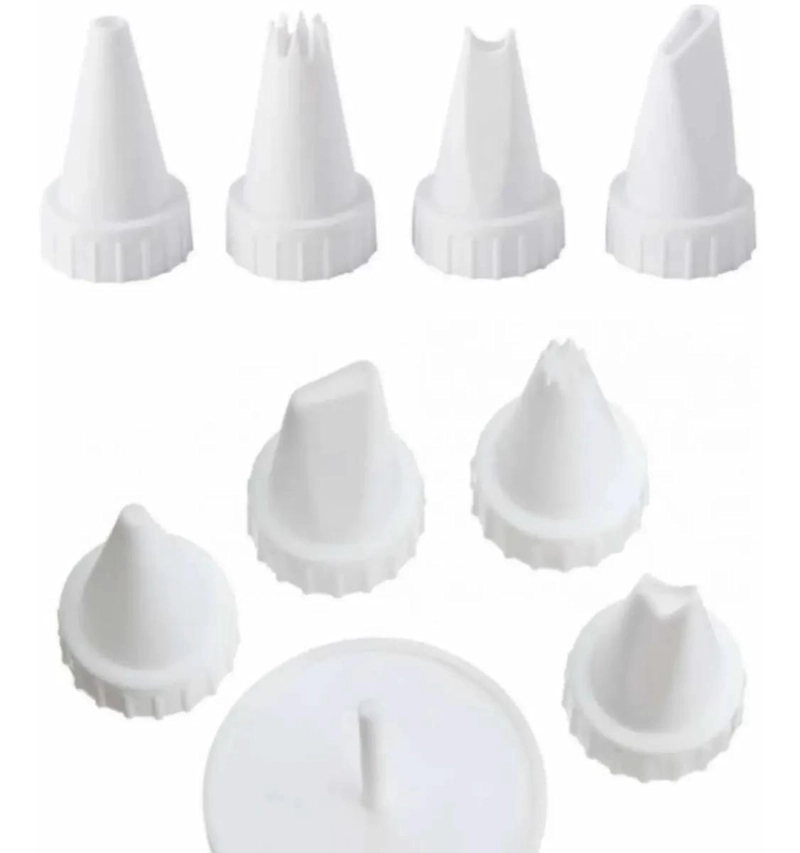 SET DE 5 BOQUILLAS Y CLAVO PARA DECORACION DE FLORES EN REPOSTERIA - 1