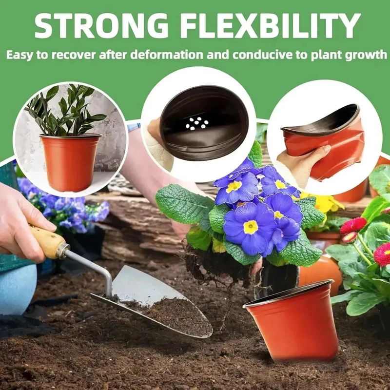 MACETAS DE PLASTICO PARA VIVERO 100 PIEZAS 15CM - 3