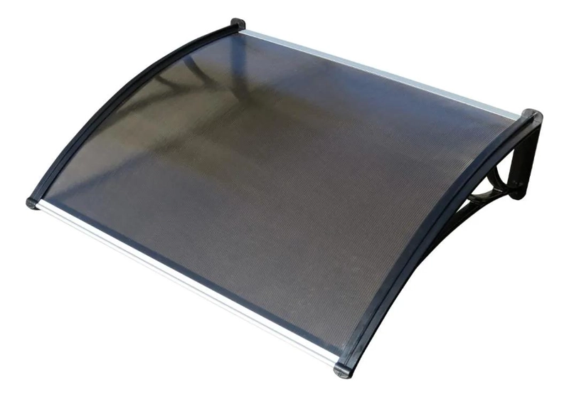 ALERO CURVO DE POLICARBONATO BRONCE 1,00X1,20 MTS - 1