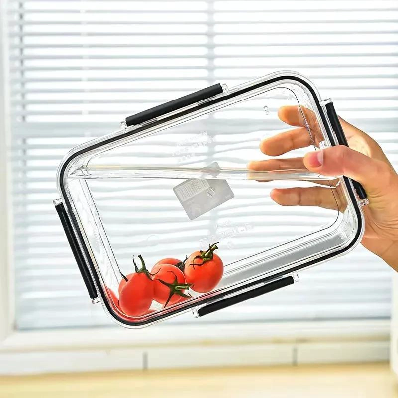 SET DE 3 CAJAS ORGANIZADORAS DE PLASTICO PARA ALIMENTOS - 4