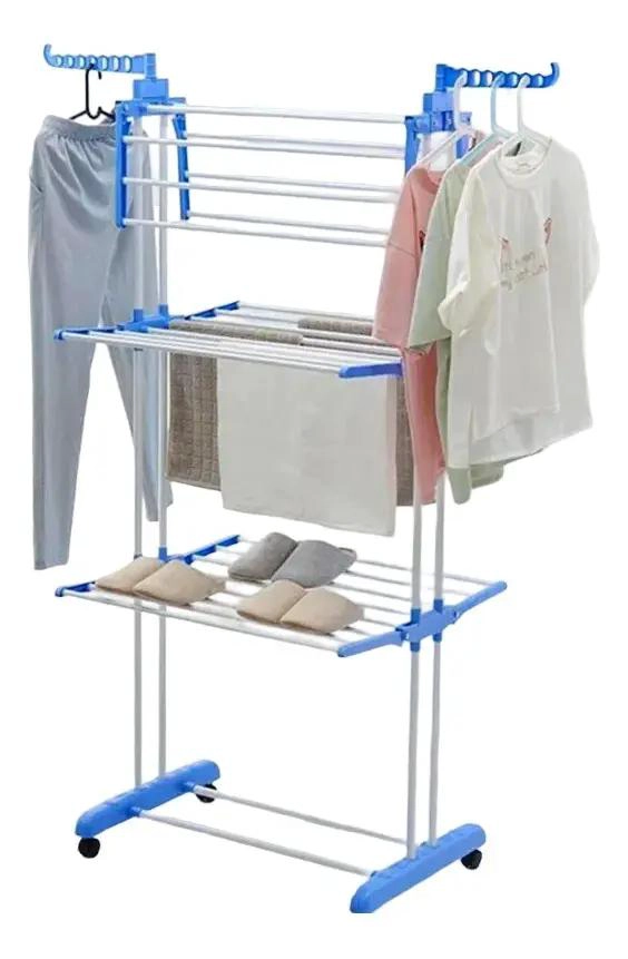 TENDEDERO COLGADOR PLEGABLE DE ROPA 3 NIVELES XL - 1